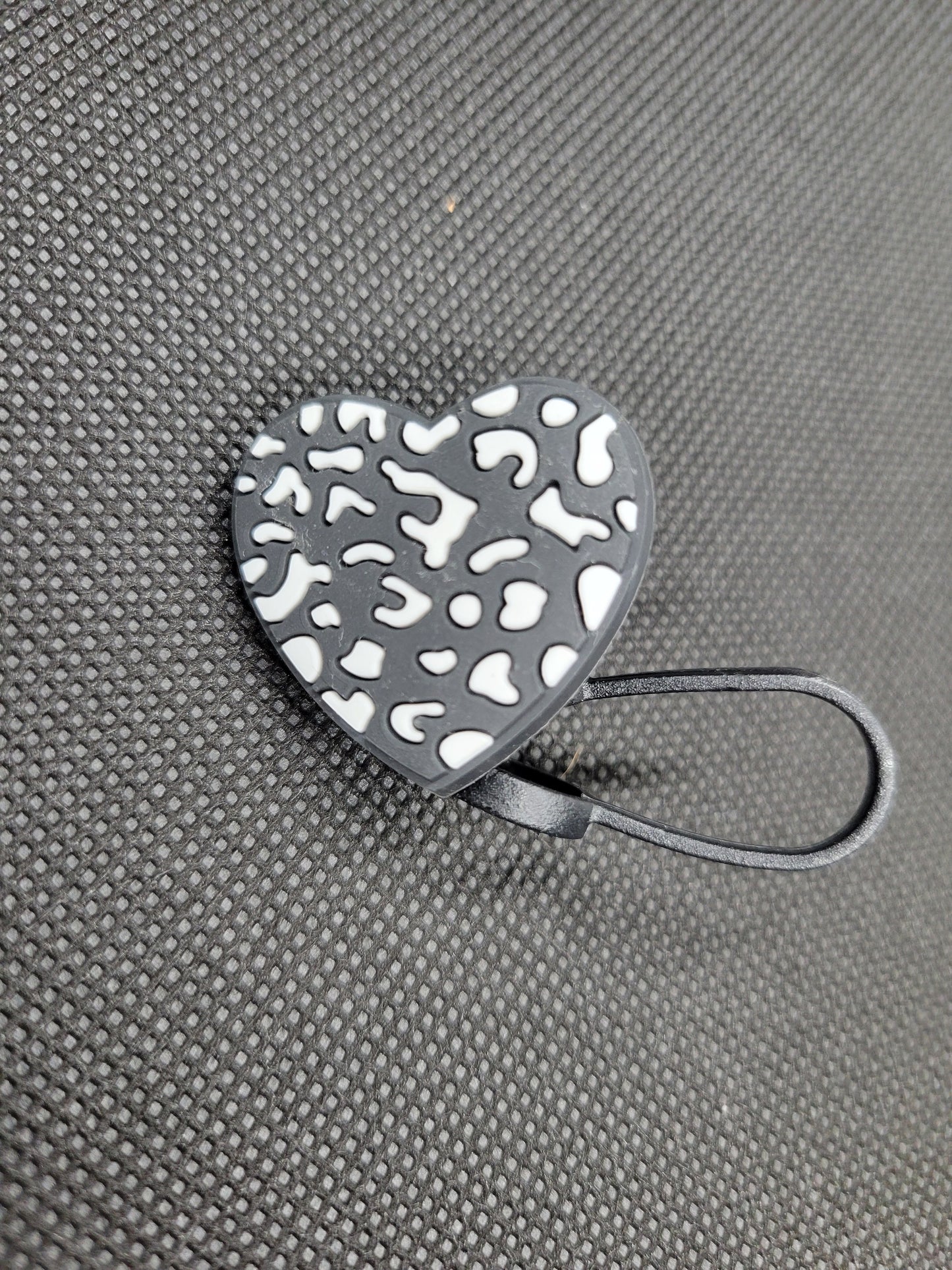 Cheetah Heart Straw Toppers