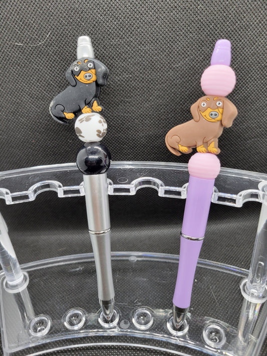 Weenie Dog Beaded Pens